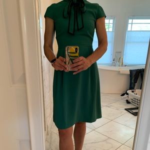 J. Crew Tie-neck dress in 365 crepe